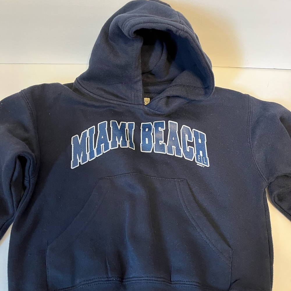 PACIFIC & CO Miami Brach Florida Hoodie Sweatshirt size kids Small sweats